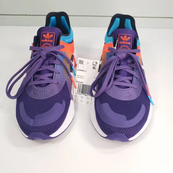 Sz 5 Youth Adidas Sonkei J FV2540 Kids Unisex Running Multicolor Sneakers shoes - Picture 6 of 11